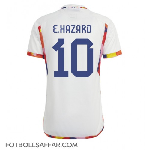 Belgien Eden Hazard #10 Bortatröja VM 2022 Kortärmad